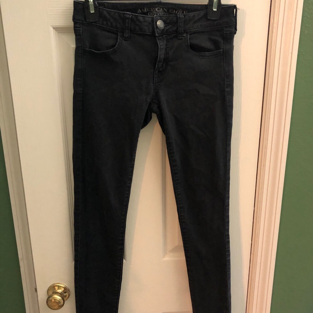 American Eagle super stretch black jegging